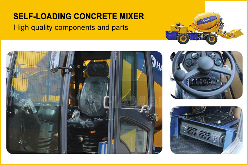 High Quality Self Loading Concrete Mixer-Components