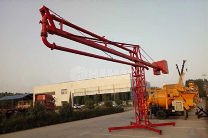 Manual Concrete Placing Boom With Support Frame