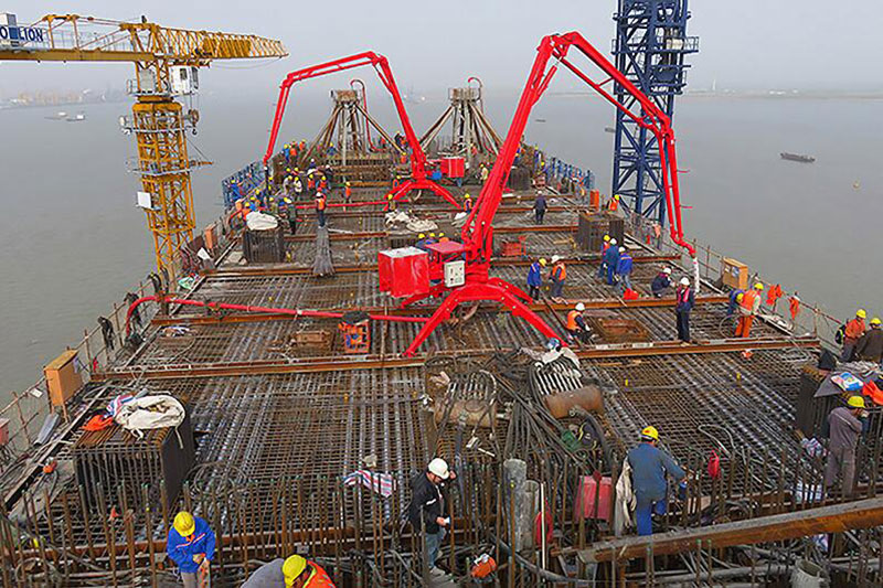 Spider Concrete Placing Boom Working Site