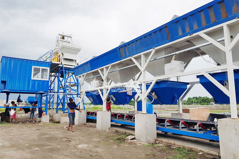 Stationary concrete batch plant price