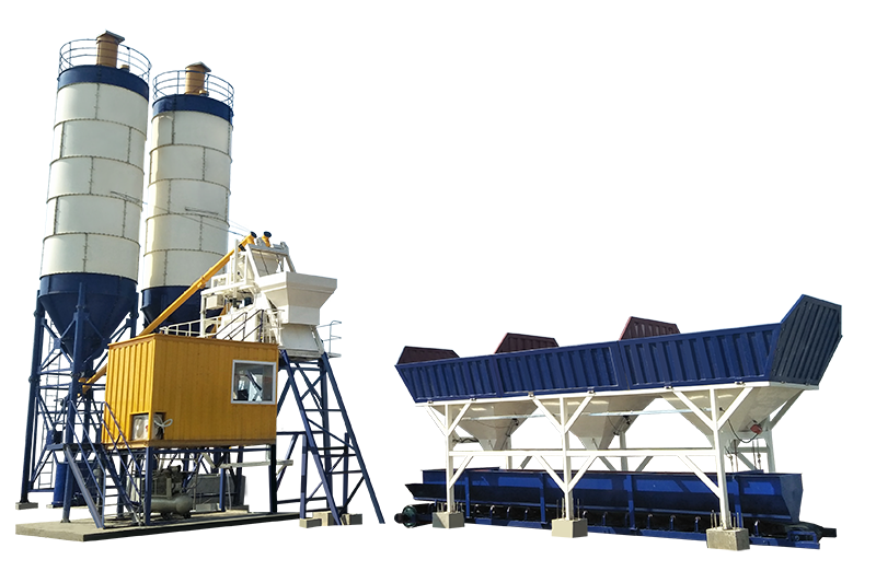 Stationary concrete batching plant for sale in HAMAC