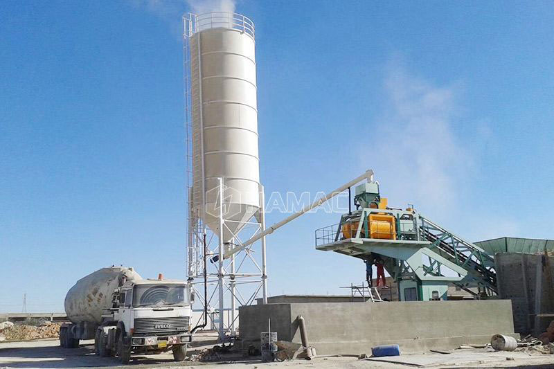 cement silo for mobile concrete batch plant