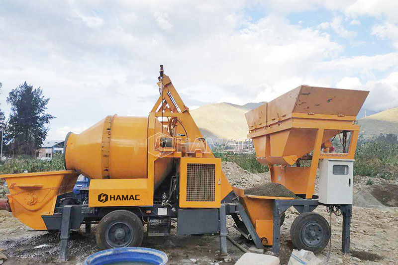 concrete mixer with pump for sale in HAMAC