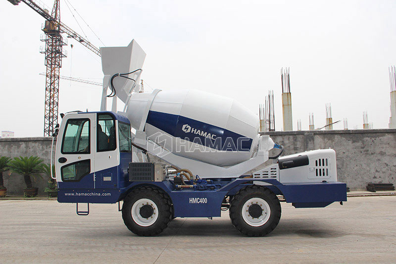 self loading mobile concrete mixer