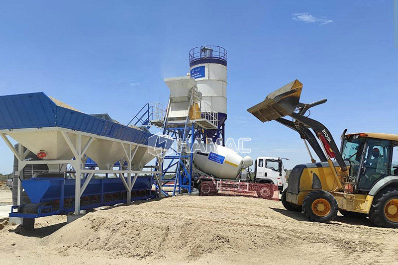 stationary concrete batching plant 8