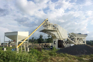 HAMAC YHZS25 Mobile Concrete Batching Plant in The Philippines