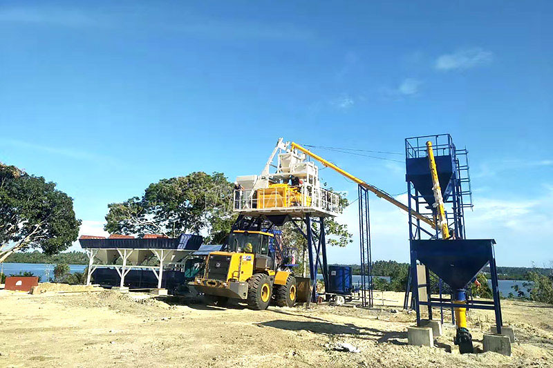 HZS50 concrete batching plant