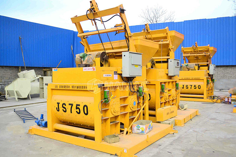 JS 750 Twin Shaft Concrete Mixer