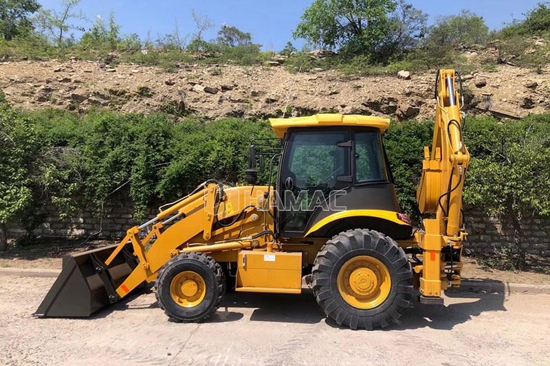 wheel backhoe loader