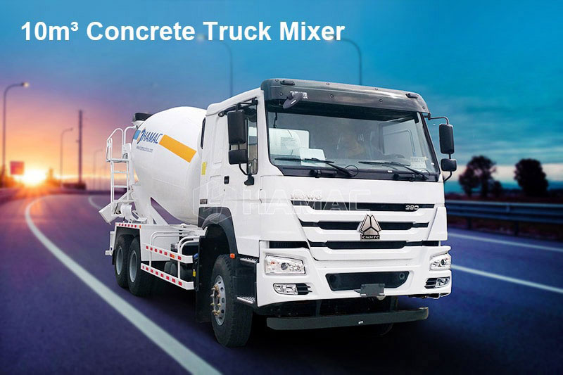 10m³ concrete mixer truck