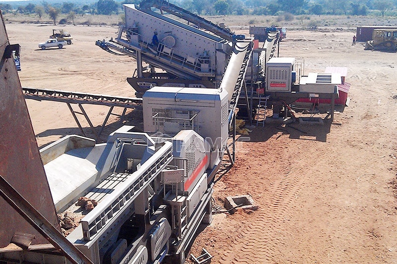Mobile crushing plant for sale in HAMAC