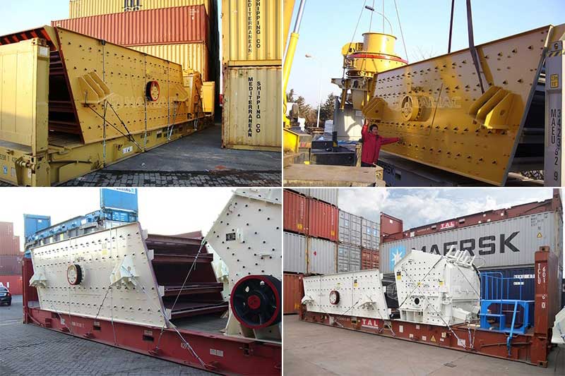 Vibrating screen machine delivery